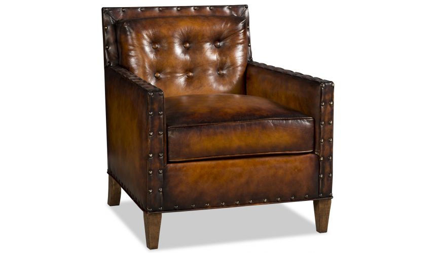 Luxurious leather arm chair