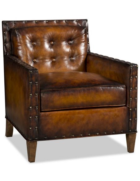 Luxurious leather arm chair
