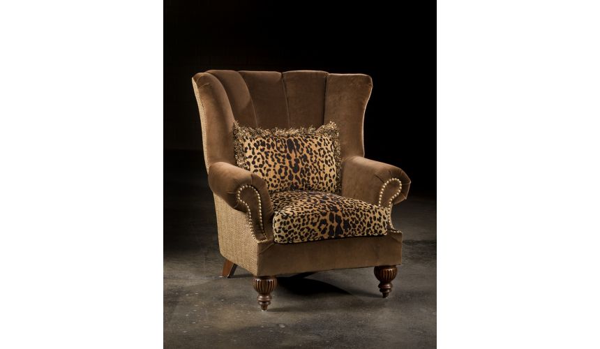 Luxury Leather & Upholstered Furniture Leopard Furniture, High Quality Upholstered Chair