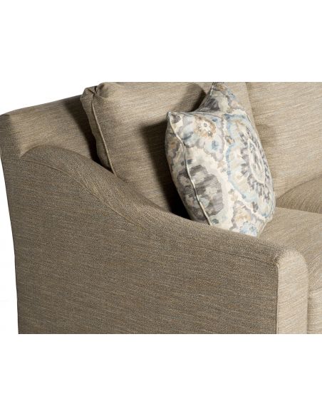 SOFA, COUCH & LOVESEAT Sofa covered in a textured oatmeal colored fabric