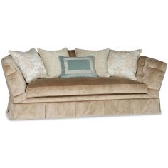 SOFA, COUCH & LOVESEAT Sofa covered in a luxurious cream colored fabric