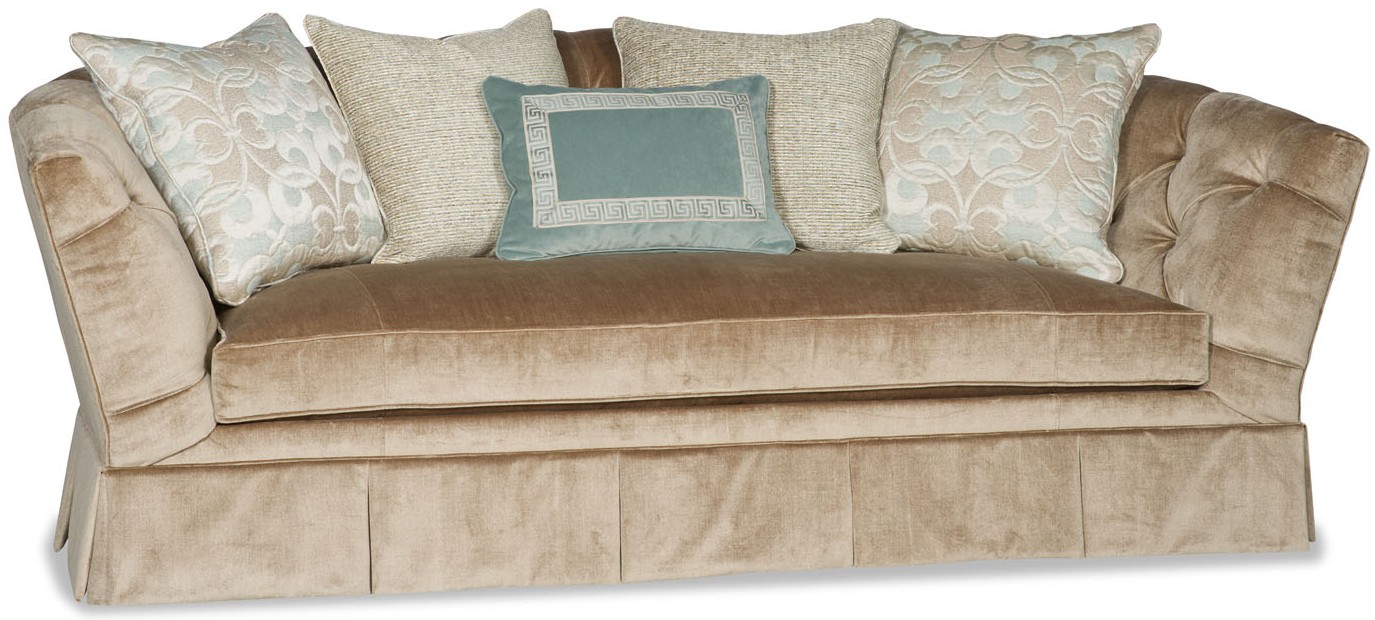 SOFA, COUCH & LOVESEAT Sofa covered in a luxurious cream colored fabric