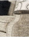 SOFA, COUCH & LOVESEAT Sofa covered in a textured oatmeal fabric