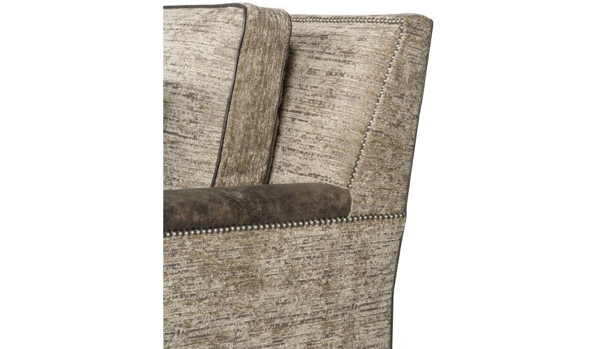 SOFA, COUCH & LOVESEAT Sofa covered in a textured oatmeal fabric