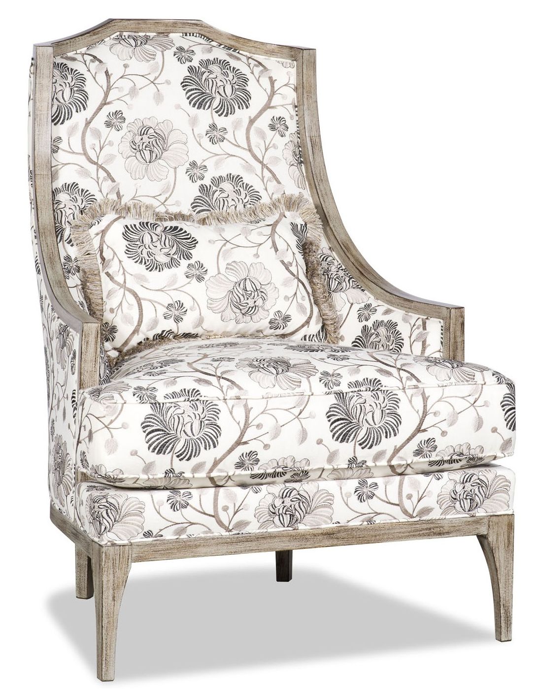 Floral armchair