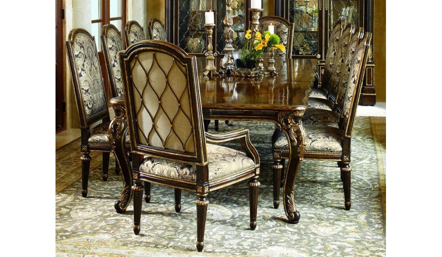 Dining Room Chair With Arms Covered In, Antique Dining Room Chairs With Arms