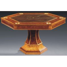 Game Card Tables & Game Chairs Luxurious Home Accents Hexagonal Game Table