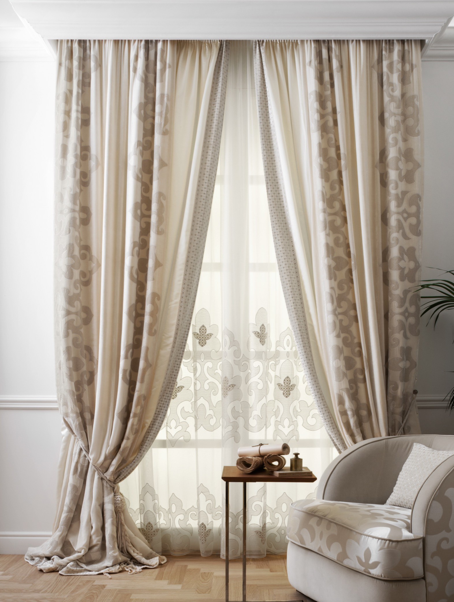Custom Window Treatments Hand made draperies from our Masterpiece Collection. 25