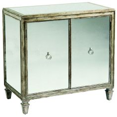 LUXURY BEDROOM FURNITURE Fabric or leather paneled nightstand 2
