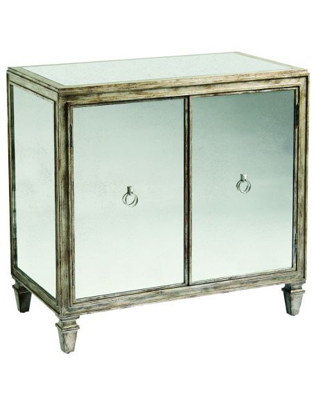 LUXURY BEDROOM FURNITURE Fabric or leather paneled nightstand