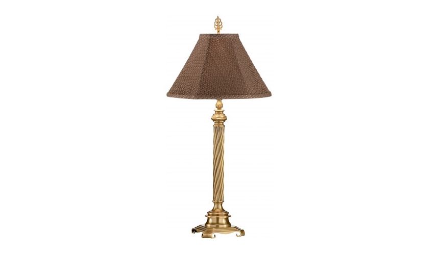 Decorative Accessories Brass Casted Textured Stick Lamp
