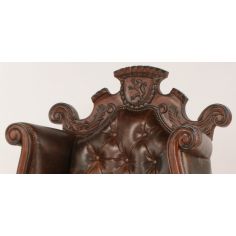 CHAIRS, Leather, Upholstered, Accent Large high back king of the castle chair 2