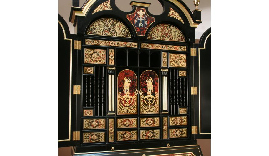 Executive Desks Luxury secretary desk with cabinet. King Louis Collection