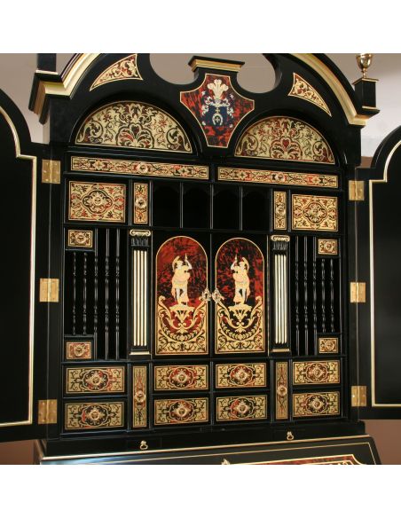 Executive Desks Luxury secretary desk with cabinet. King Louis Collection