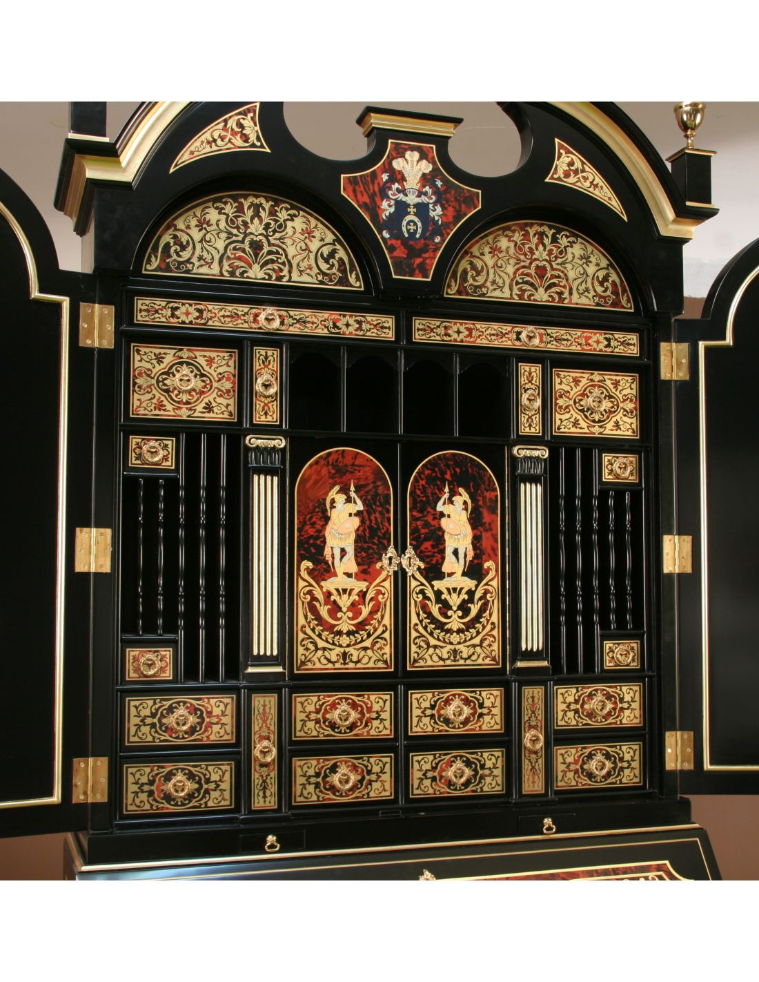 Luxury secretary desk with cabinet. King Louis Collection