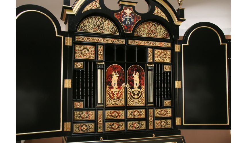 Executive Desks Luxury secretary desk with cabinet. King Louis Collection