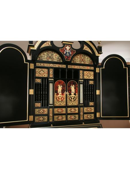Executive Desks Luxury secretary desk with cabinet. King Louis Collection