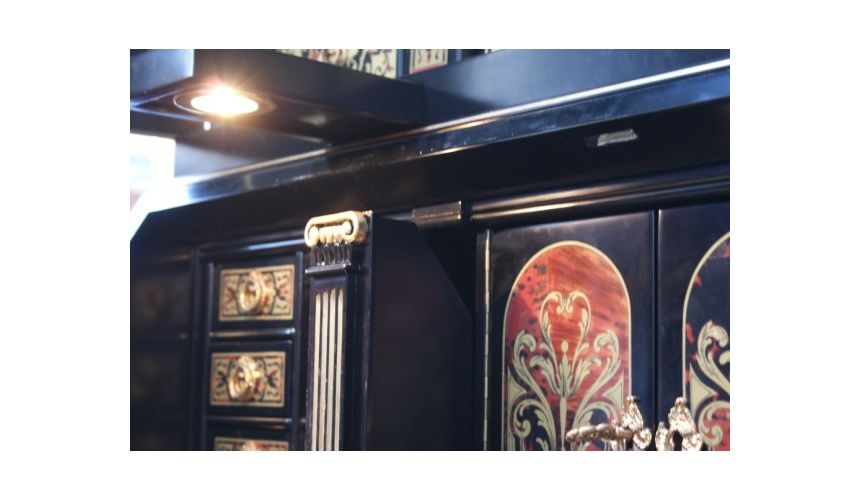 Executive Desks Luxury secretary desk with cabinet. King Louis Collection