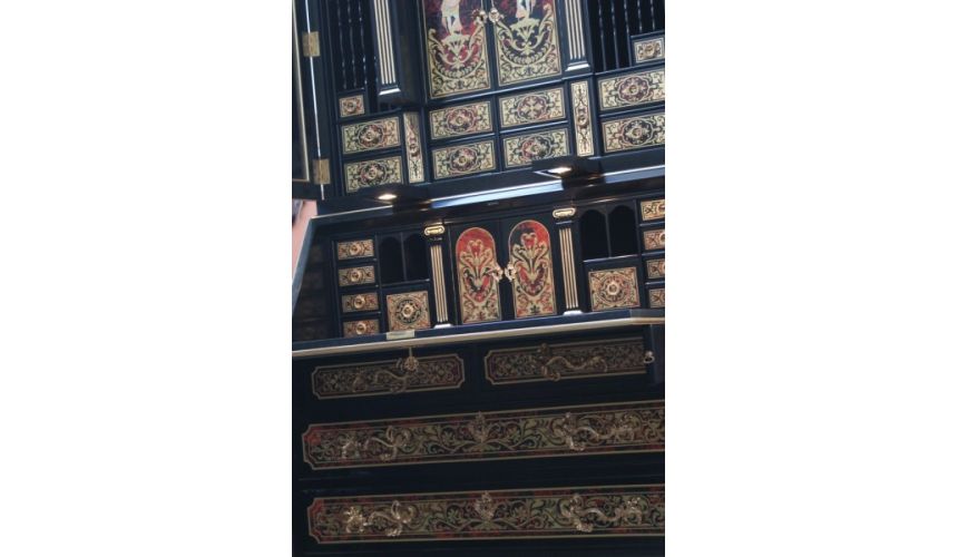 Executive Desks Luxury secretary desk with cabinet. King Louis Collection