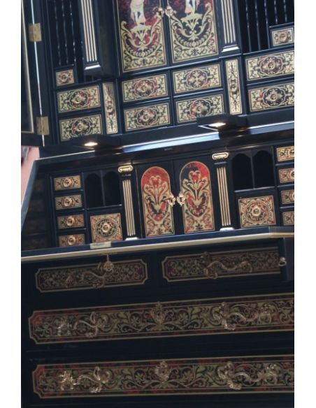Executive Desks Luxury secretary desk with cabinet. King Louis Collection