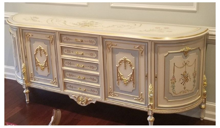 Breakfronts & China Cabinets 11 Best of European made furniture. Venetian style Credenza.