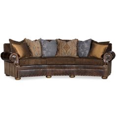 SOFA, COUCH & LOVESEAT Southwest Style Curved Sofa