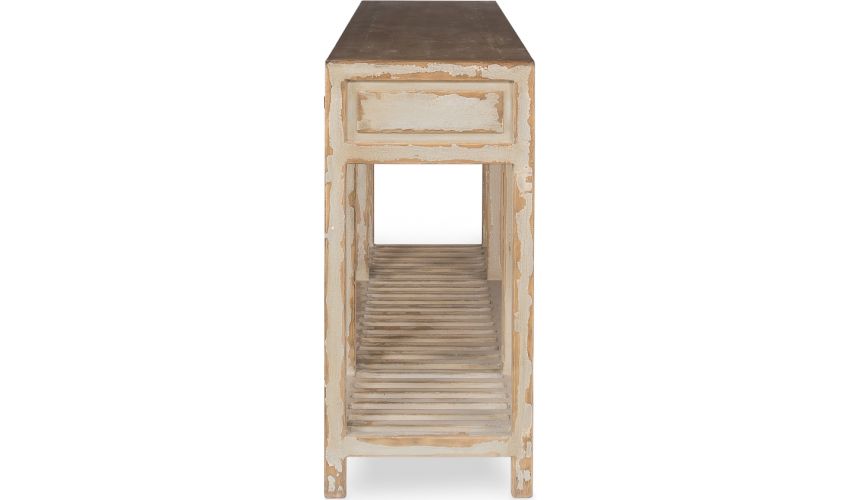 Breakfronts & China Cabinets Rectangular 5 Drawer Console