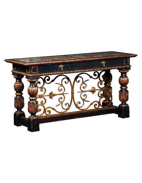 Tuscan style console table