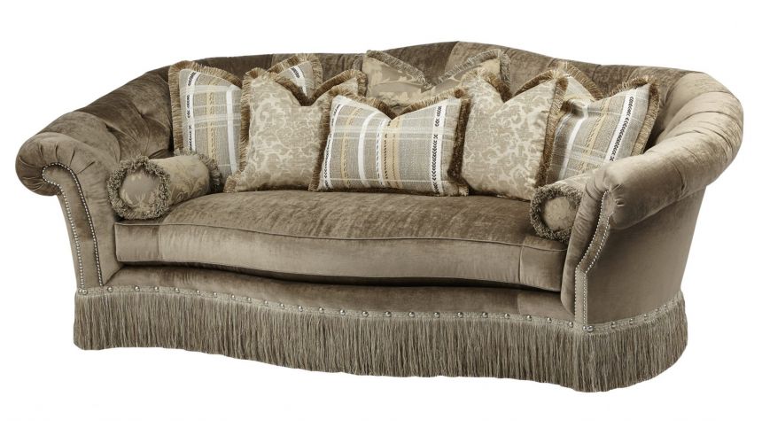 Luxury Leather & Upholstered Furniture 34 Luxury sofa. Fancy white leather sofa