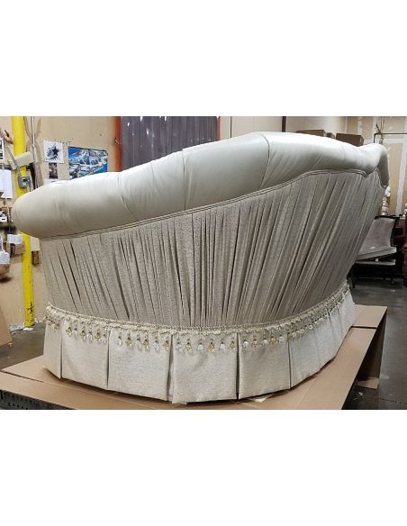 Luxury Leather & Upholstered Furniture 34 Luxury sofa. Fancy white leather sofa