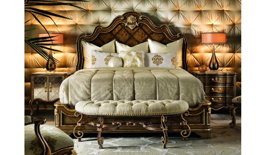 2 High End Master Bedroom Set, Bedroom Furniture King Size Bed