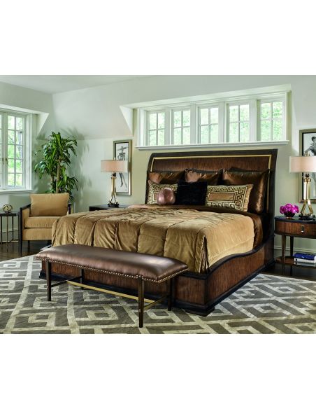 Queen and King Sized Beds Elegantly designed Art Deco styled master bed
