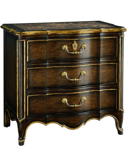 High end traditional style night stand