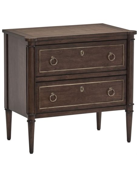 Elegant night stand with drawers