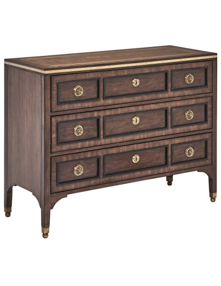 Detailed and stylish chest of drawers with a pleasant understated elegance