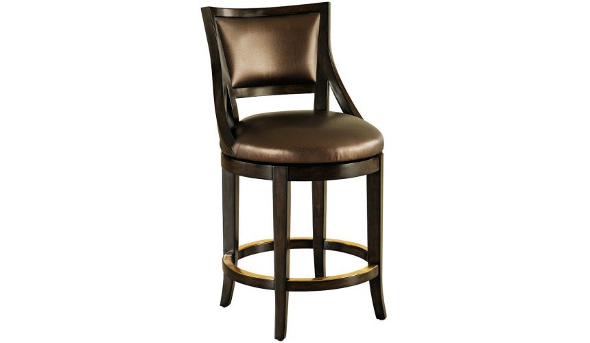 Unique Counter & Bar Stools Curved back modern styled counter stool
