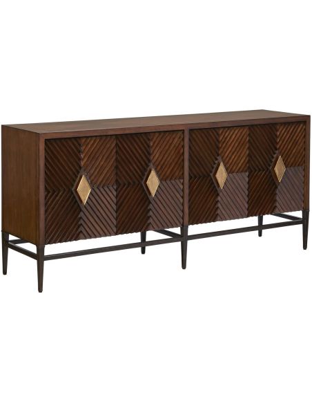Stylish TV console cabinet with a pleasant understated elegance