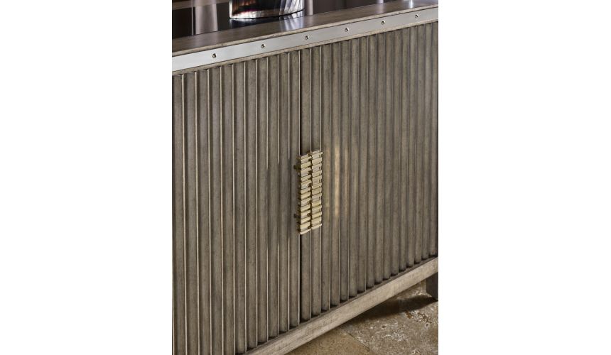 Breakfronts & China Cabinets Elegant features for this modern breakfront cabinet