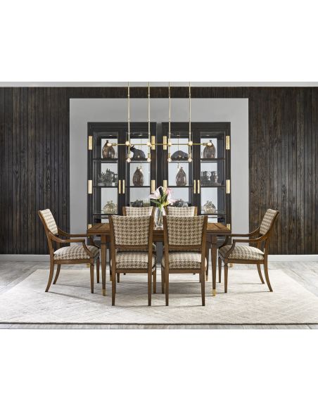 Dining Chairs Exquisite Houndstooth Patterned Head Dining Chair from our modern Dakota collection DCA48