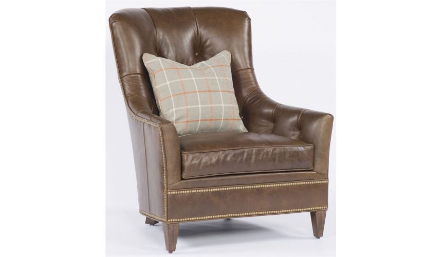 Modern Furniture Light Brown Leather Chair