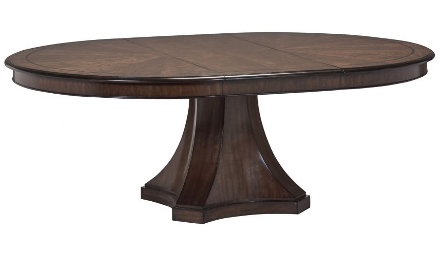Dining Tables Round to oval dining table with a pleasant understated elegance