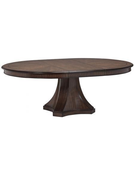 Dining Tables Round to oval dining table with a pleasant understated elegance