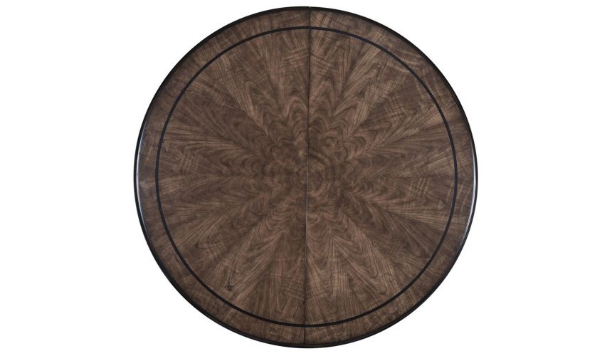 Dining Tables Round to oval dining table with a pleasant understated elegance