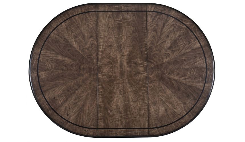 Dining Tables Round to oval dining table with a pleasant understated elegance