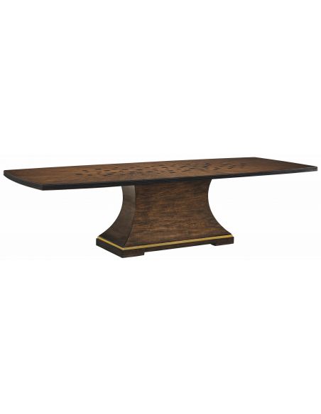 High style transitional dining table