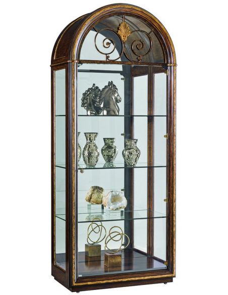 Elegant traditional display cabinet