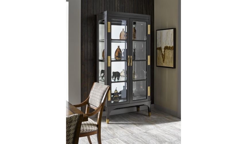 Display Cabinets and Armories Nicely detailed stylish glass cabinet