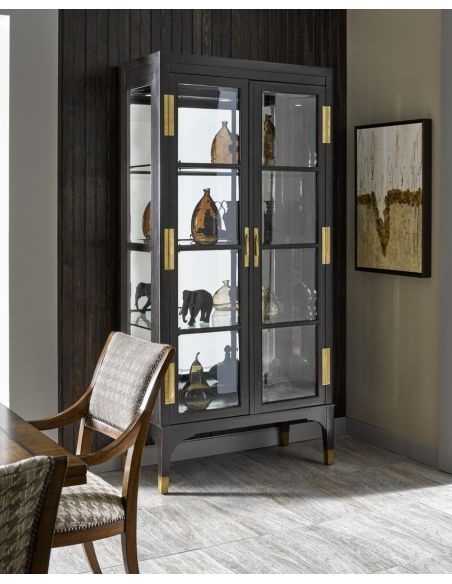 Display Cabinets and Armories Nicely detailed stylish glass cabinet
