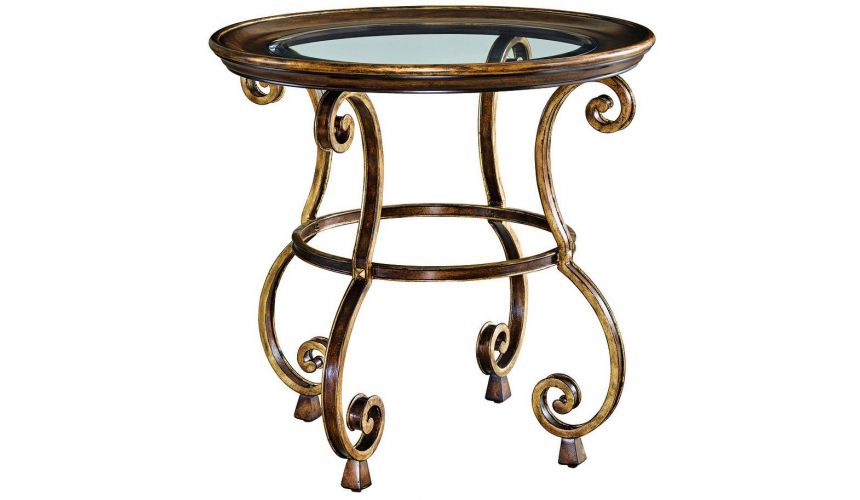 TABLES - SIDE, LAMP & BEDSIDE Fancy round side table from our modern Dakota collection