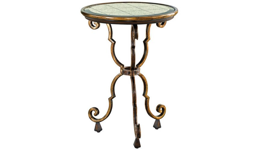 TABLES - SIDE, LAMP & BEDSIDE High End Antique-Looking Light Side Table from our modern Dakota collection DAR32